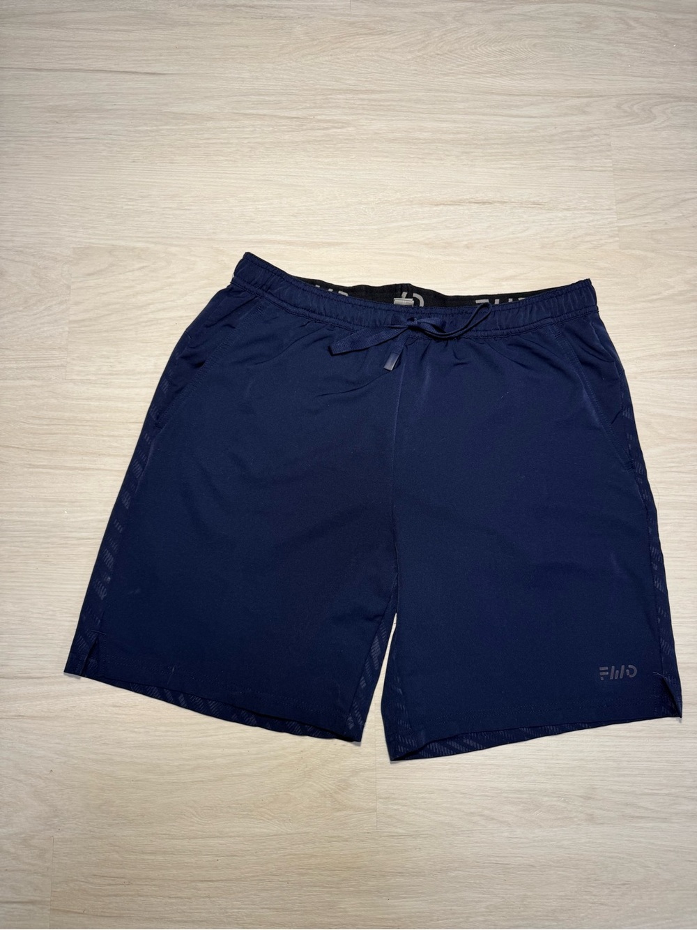 Men's Navy Athletic Shorts with Drawcord